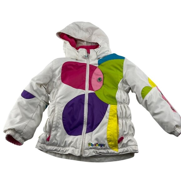 Obermeyer Kids Ski Jacket Size 5 Multicolor Nylon & Polyester Winter Coat - Picture 1 of 8